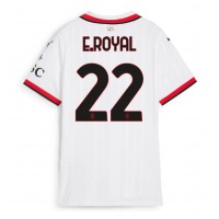 Camisa de time de futebol AC Milan Emerson Royal #22 Replicas 2º Equipamento Feminina 2024-25 Manga Curta